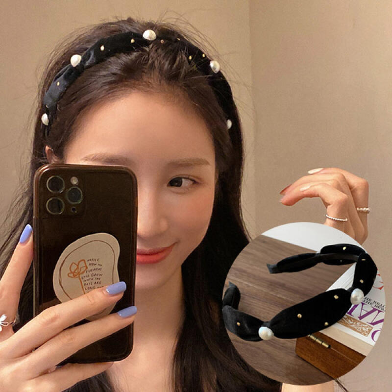 Larun Dot Pearl Point Hairband Headband