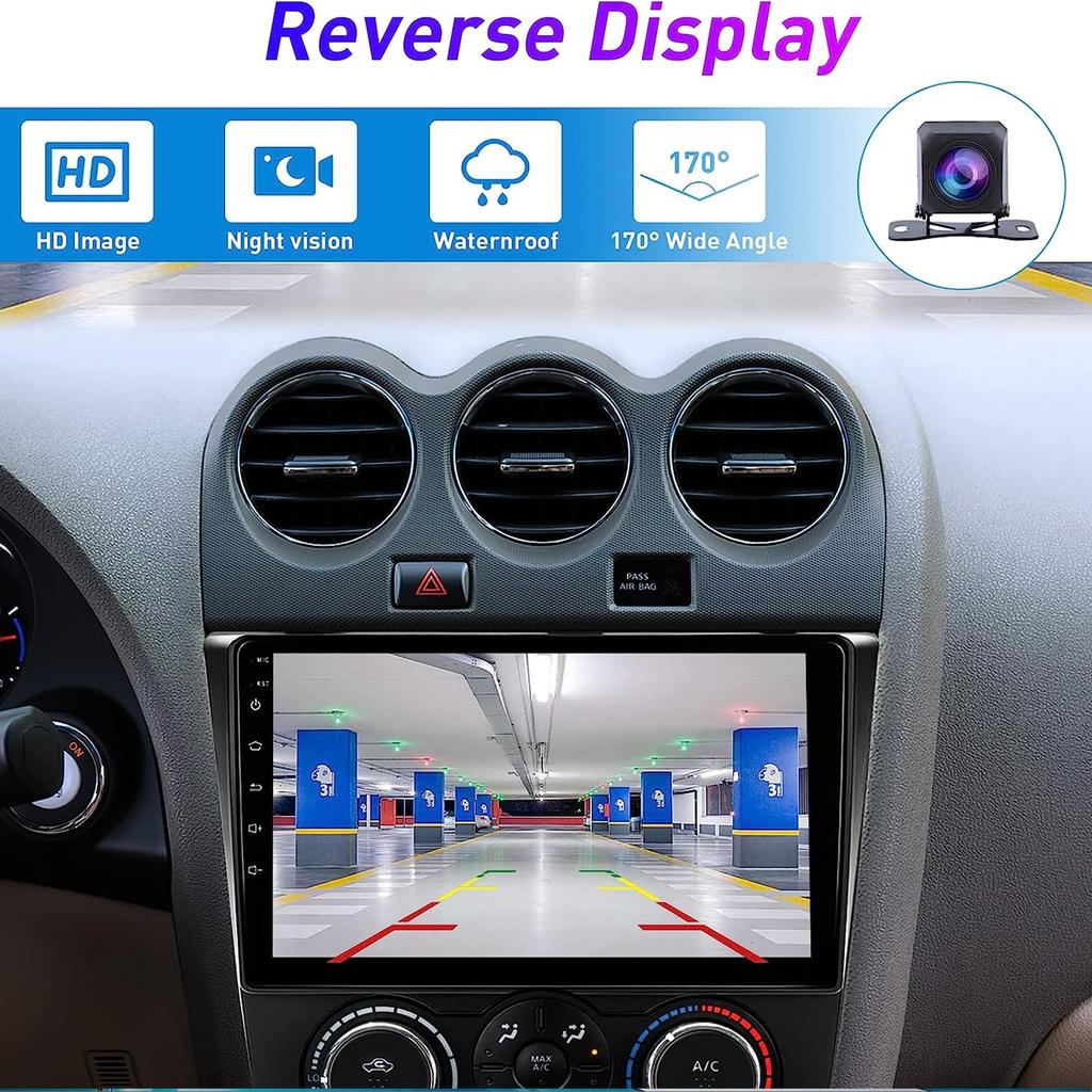 Car Radio 9in IPS Touch Screen Voice Control Car Stereo with Rear Camera Mic for Teana Altima 2008 2009 2010 2011 2012
