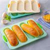 New 4-slot Open Silicone Bread Mold Non-Stick Bread Silicone Mould French Baguette Mold Baking Pans For Kitchen Baking Tool