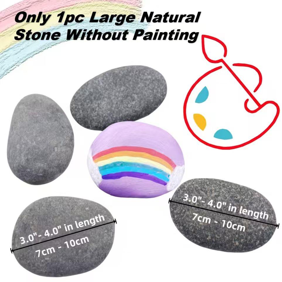 1pc Extra-Large Painting Rocks - Smooth & Flat DIY Stones for Arts, Crafts, and Decoration, Hand-Picked for Creative Projects