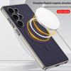 S25ULTRA Phone Case: Cross-Border Leather, Magnetic, Wireless Charging, 2-in-1 Protection