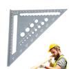 Fonney Large Triangle Ruler, Woodworking Triangle Ruler, Aluminum Alloy Precision Triangle Ruler, Wear-Resistant Triangle Ruler for Hobbies, Thick Tri