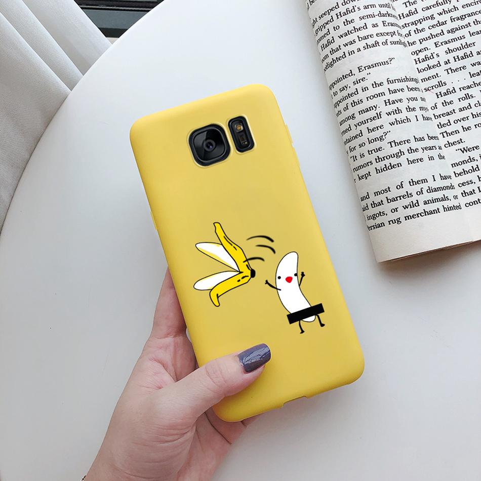 Cute Cat Cactus Silicone Case For Samsung Galaxy S6 Edge S7 Edge Cover Soft Slim Funda For Samsung S6 S7 Edge S6edge S7edge Case