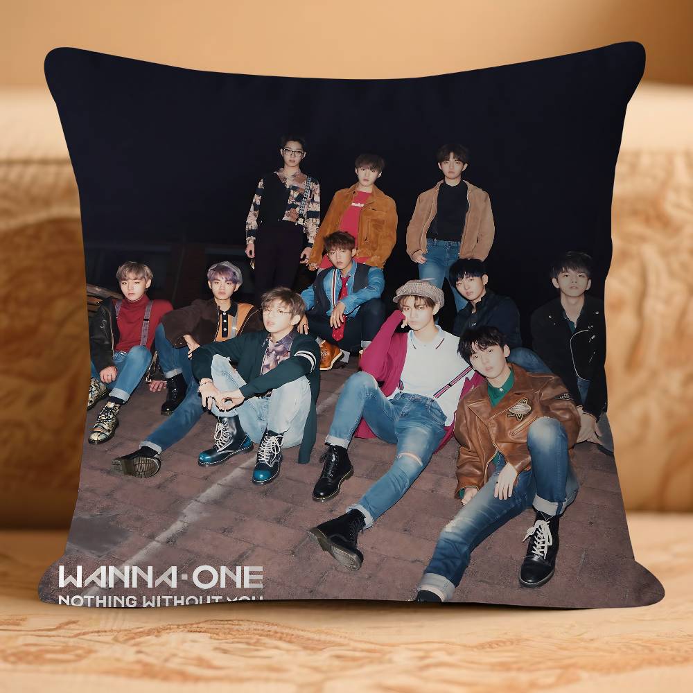 Kpop W-Wan-na One Pillow Anime Pillow Sofa Bed Head Pillow Cover Cushion Cover 45x45 Cm Fashion