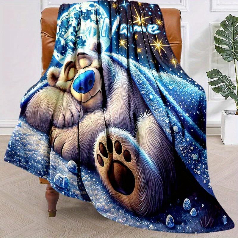 Good Night Sweet Dreams Gift Customize Your Name Blanket Warm Comfortable And Soft Blankets Are Suitable For Home Lunch Break Blanket Office Sofa Sofa