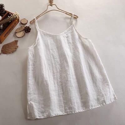 Débardeur d'été ample sans manches pour femme, couleur unie, confortable, décontracté, respirant