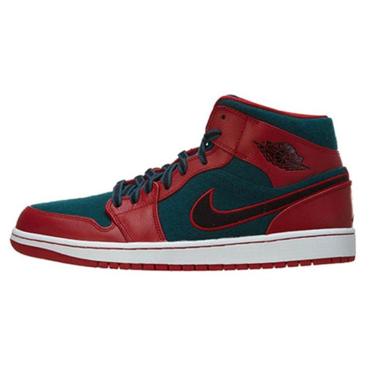 

Новые JORDAN 1 Mid Gym Red Black Dark Sea 633206-608 44