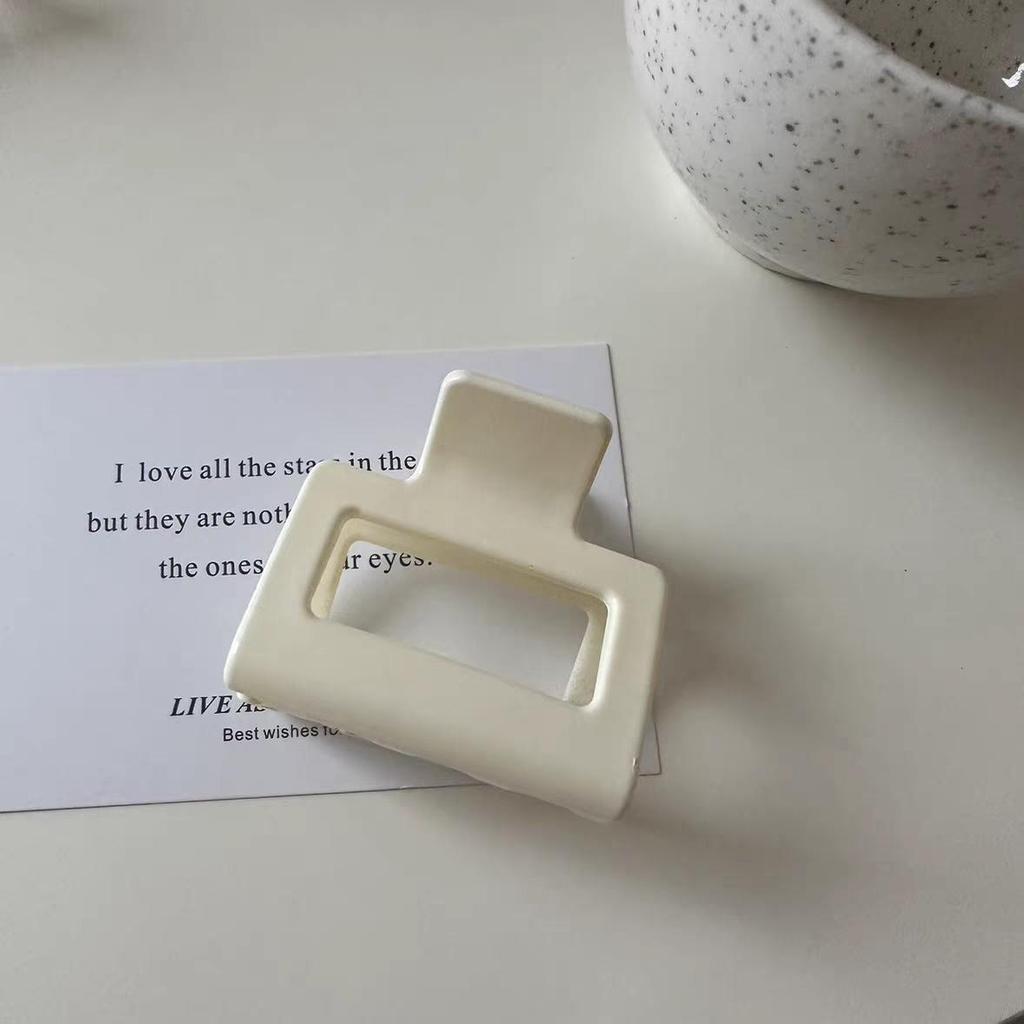 Čokoládově hnědá luxusní spona do vlasů drápek žraločí spona pro ženy - 2025 nová vlasová ozdoba