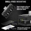 Universal Quick Release Bracket Hood Led Ditch Pods Work Cube Lights Mount Holder for SUV 4X4 Offroad Cars Adjustable Black
