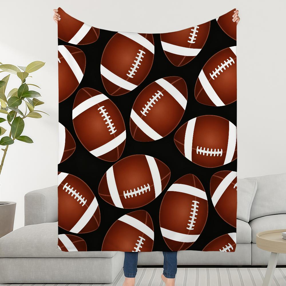American Football Blanket Throw Super Cosy Plush Living Room Sofa Couch Childish Birthday Gifts