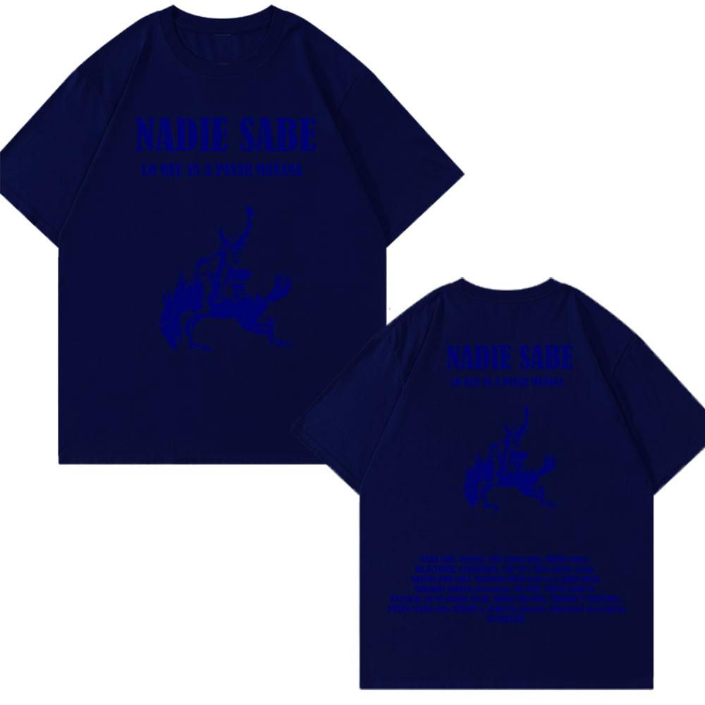

Bad Bunny Nadie Sabe Lo Que Va Pasar Manana T Shirt Fashion Vintage Men Women Hip Hop T-Shirt Cotton Loose T Shirts 3XL