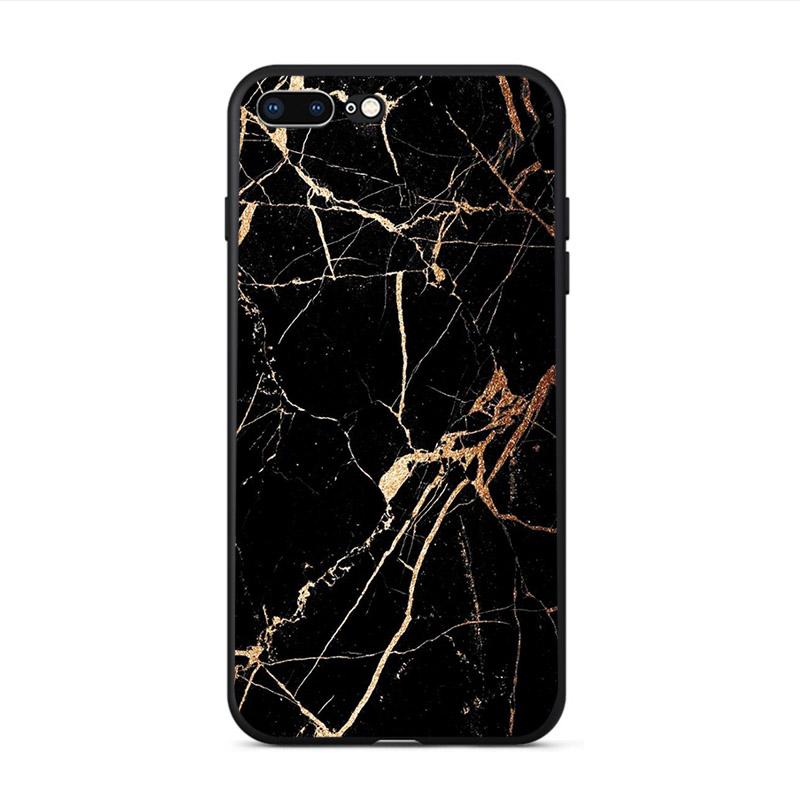 Weiche Telefonhülle mit glänzender Granitstein-Marmorstruktur für iPhone X XS XR 11 Pro Max SE2020 6s 6 7 8 plus 5 5S 10 TPU-Schale