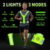 Adjustable LED Reflective Vest Running Gear Running Lights for Runners USB Rechargeable LED Light Up Vest High Visibility