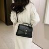 New Bag Simple and Fashionable Women's Bag Shoulder Bag Crossbody Handbag Soft Leather Small Bag Solid Color Small Satchel
