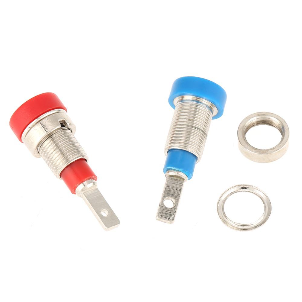 5 Pcs 2 mm Banana Socket Copper Binding Posts Chassis Mount Banana Jack  Test Probes