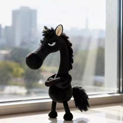 Plush Pony Doll Keychain Year of The Horse Plush Toy Handmade Soft Stuffed Bag