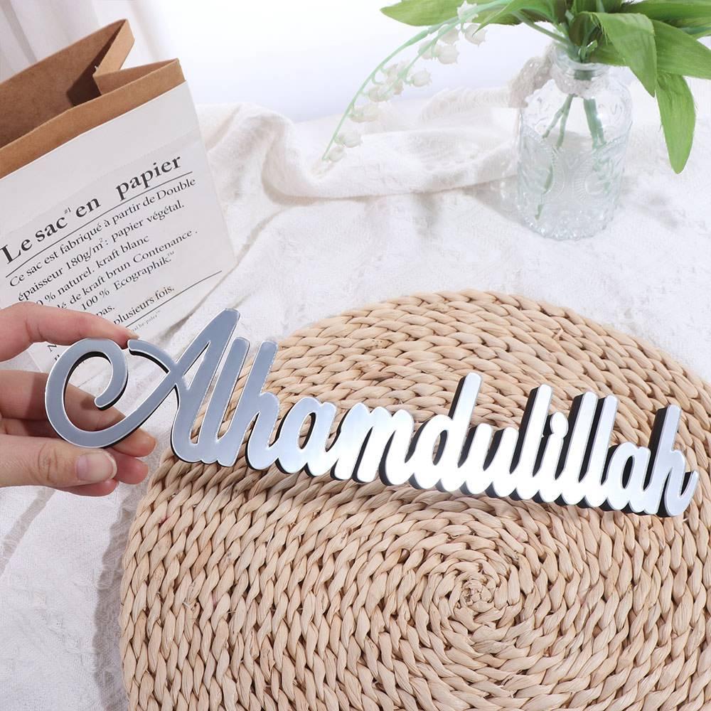 Bismillah Alhamdulillah Ramadan Acryl Buchstaben Schild Heim Tischdekorationen