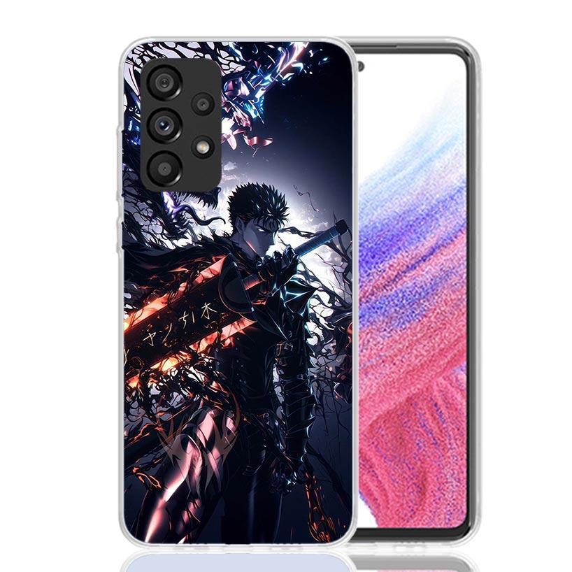 G-Guts B-Berserks Anime Phone Case For Samsung Galaxy A52 A32 A22 A12 A02S A50S A30S A51 A31 AA71 Note 20 Ultra 10 S10 Plus Gala