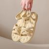 Pregnant women's flat-soled sandals women's new summer wear versatile elastic band with skirt cool slippers