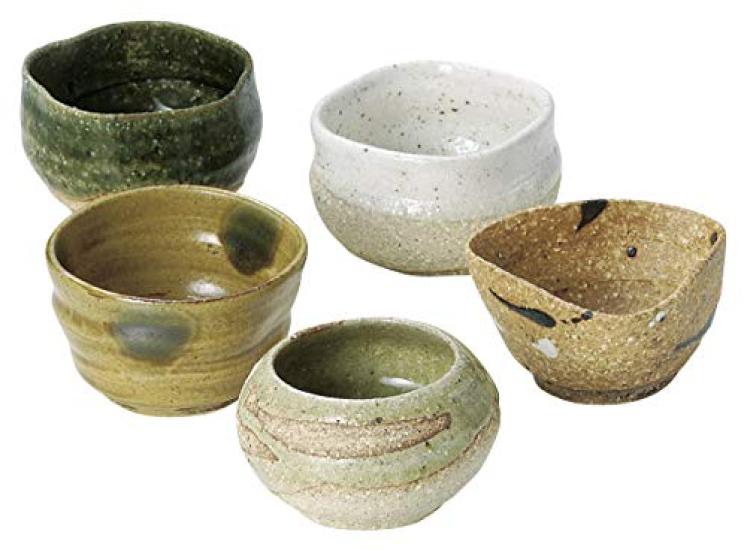 Awasaka Gokama Sake Cup Delicacies Set (Wooden Box) 7-1665