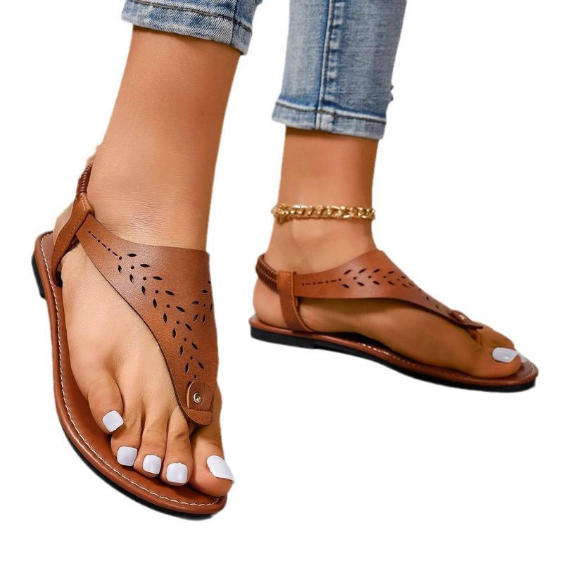 Sommer neue Damen Freizeitsandalen flache Zehensandalen Schuhe Damen