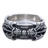 Adjustable Vintage Vajra Ring Men Women Retro Minimalist Open Band Plated Jewelry