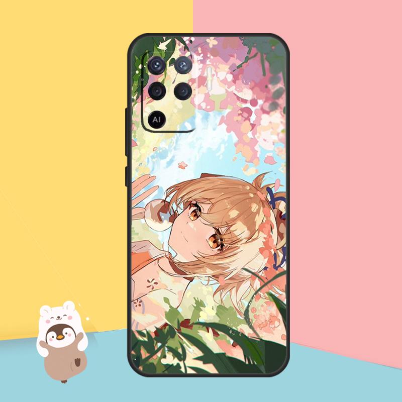 Anime Genshin Impact Yoimiya Case For OPPO A74 A93 A83 A91 A53S A9 A5 A31 A53 2020 A15 A16 A1K A52 A72 A94 A54 Cover