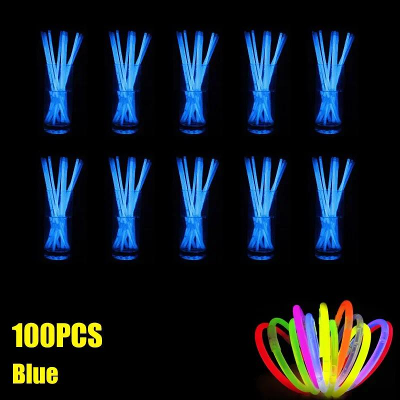 Nowa 2025 Fluorescencyjna Bransoletka w Kształcie Patyka Naszyjnik Glow Stick Bransoletka Materiały Imprezowe Dekoracja Koncertowa Jednorazowy Fluorescencyjny Patyk