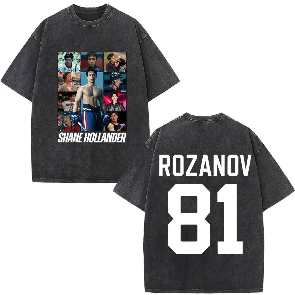 Vintage Washed Ilya Rozanov 81 Graphic T Shirts Hot Heated Rivalry Movie Fans Gift Tshirt Mens 100 Cotton Short Sleeve Tshirt