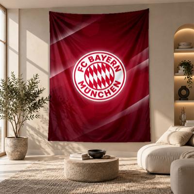 Decorative Tapestry,Bayern Munich Printed Wall Art, Lightweight Wall Hanging For Bedroom Background