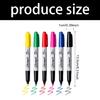 6Pcs Assorted Color Permanent Markers Fine Tip Waterproof Markers Pens for Students Highlighting and School Art Projects