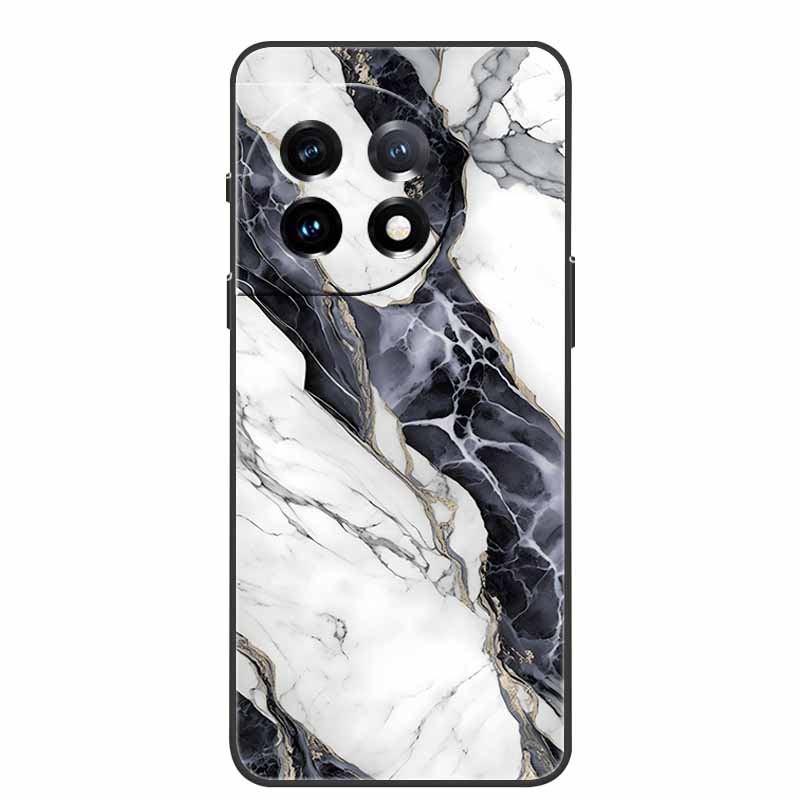 For One Plus 11 Case Marbled Granite Stone Texture Phone Cases for Oneplus 11R Shockproof Soft Cover on for Oneplus11 5G Silicon