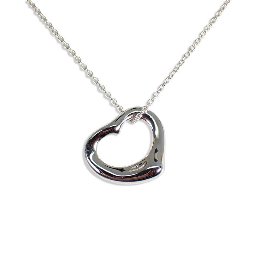 

[Used] TIFFANY/Tiffany 925 Open Heart Pendant/Necklace [g283-27]