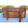 Leather Motorcycle Pouch Panniers Saddle Bag Saddlebags Brown Luggage Handmade