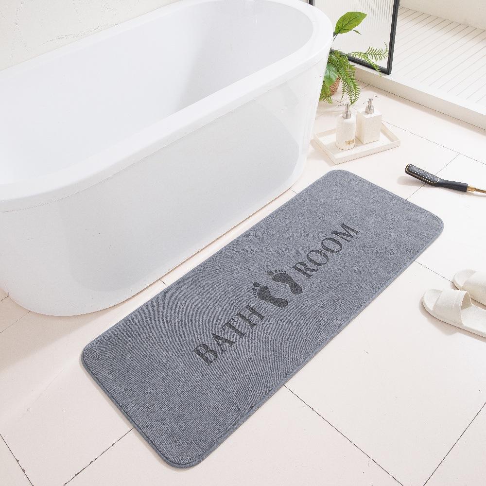 3D Carved Three-Dimensional Bathroom Floor Mat Bathroom Non-Slip Foot Mat Home Absorbent Carpet