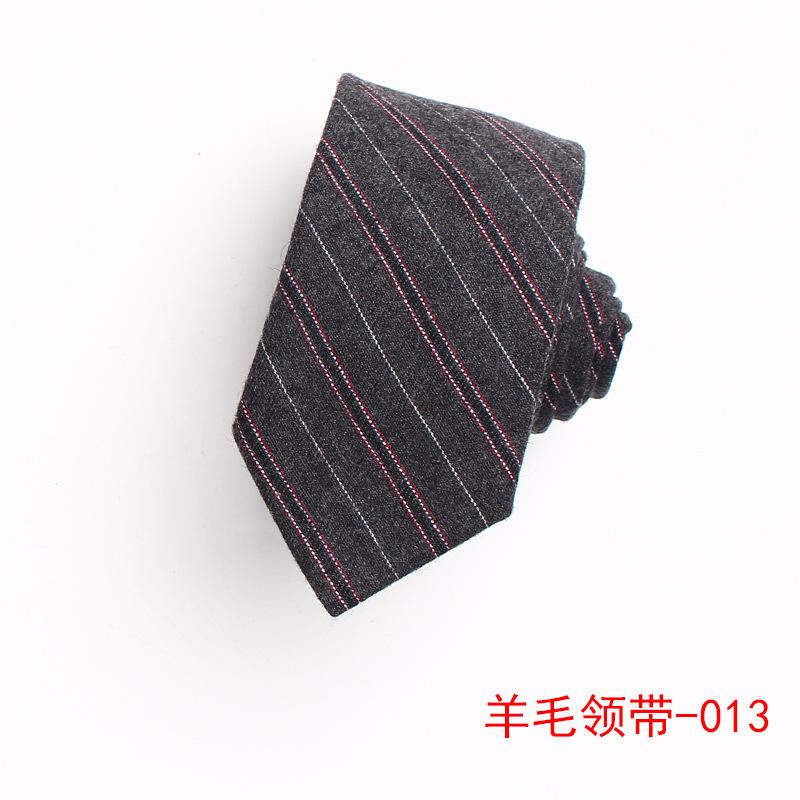 Wool Tie Men'S Striped Plaid Casual Tie Best Man Suit Shirt Accessories Tie