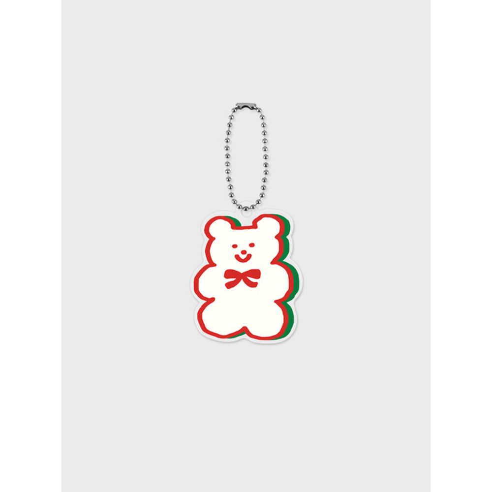 

theninemall ribbon line gummy acrylic keyring single