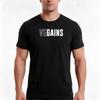 Vegains Vegan Gains Tshirt Summer Casual Cotton Tee Oversized Streetwear Tops Vintage Graphic Print Loose Fit Short Sleeve