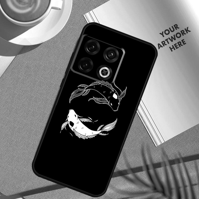 Ying Yang Koi Fish Case For OnePlus 11 12 9 10 Pro 10R 9R 8T 10T 12R Nord N10 N20 N30 2T CE4 CE 2 3 Lite Cover