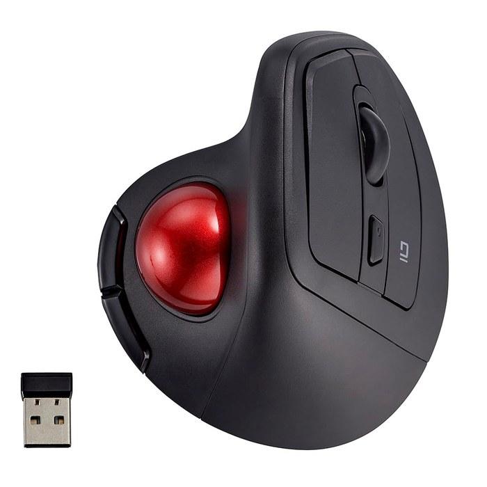 Digio2 Trackball Mouse Wireless Ergonomic Silent 5-Button Optical Black Z1250