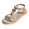 Sandals For Women Casual Summer Flat Bohemian Rhinestone Sandals For Women Fashion Wedge Heel Sandalias De Mujer Verano 2026