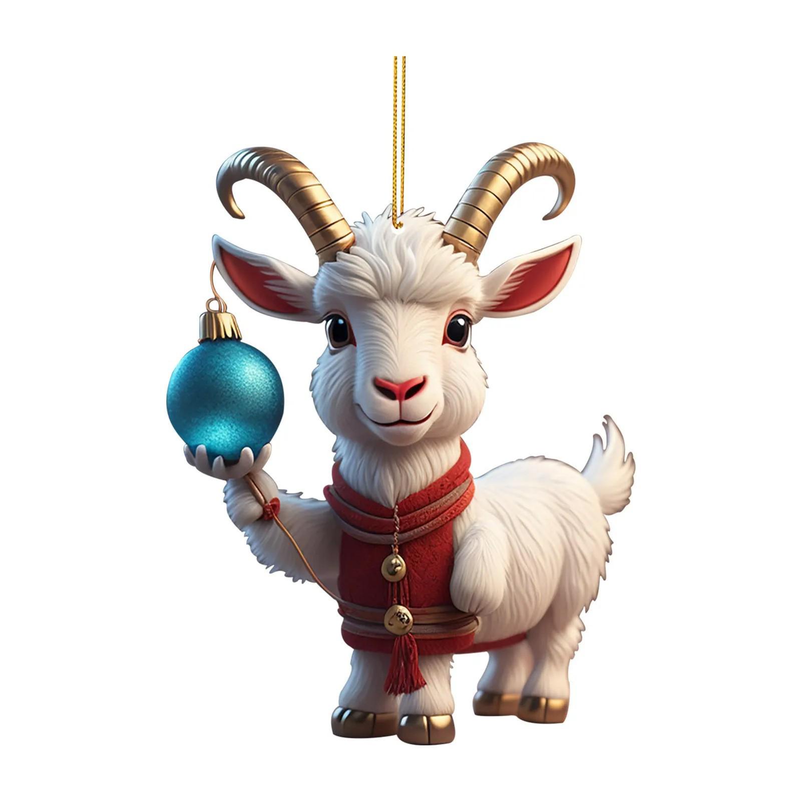 

Christmas Cartoon Goat Car Pendant & Tree Ornament