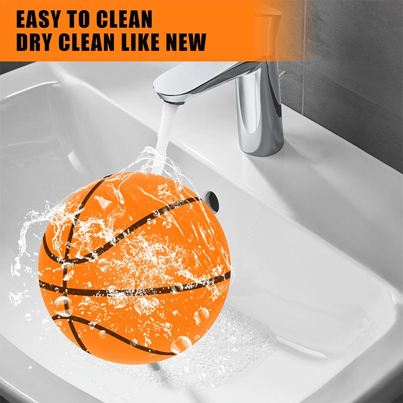7/8.3/9.4In Bouncing Mute Ball Indoor Silent Basketball Foam Basketball Silent Soft Ball Air Bounce Basket Ball Kids Toy