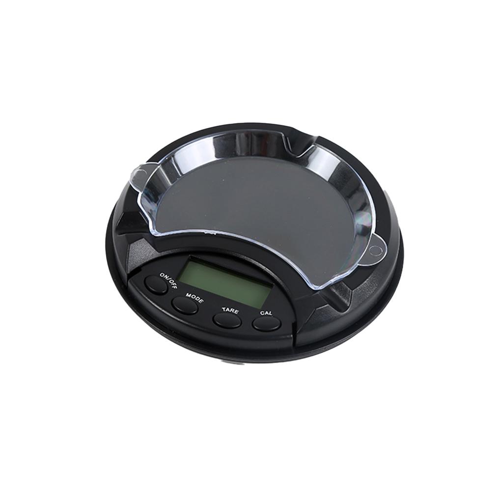 

Карманные весы 100 г, стиль пепельницы, для взвешивания ювелирных изделий, с ЖК-дисплеем, удобные весы для драгоценных камней, индикатор перегрузки, травы