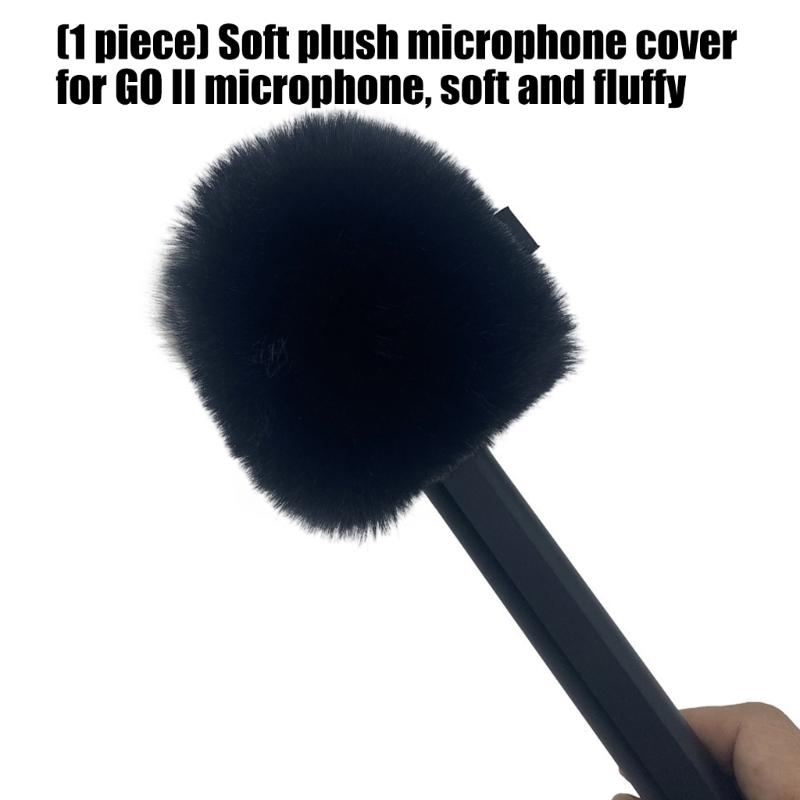 Professional Flocking Foam Mics Windscreen Perfect Fit For GO II Mics Wind Muff Enhances Sound Quality Suitable For Studio