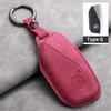 For BMW 7 Series 735i 740Li X7 X1 U11 2023 I7 G07 LCI XM Energy High Quality Suede Car Key Case Cover Shell Keychian Accessories PP62