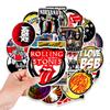 50 Nostalgic Music Graffiti Stickers Guitar Refrigerator Skateboard Motorcycle Stickers Waterproof Creative