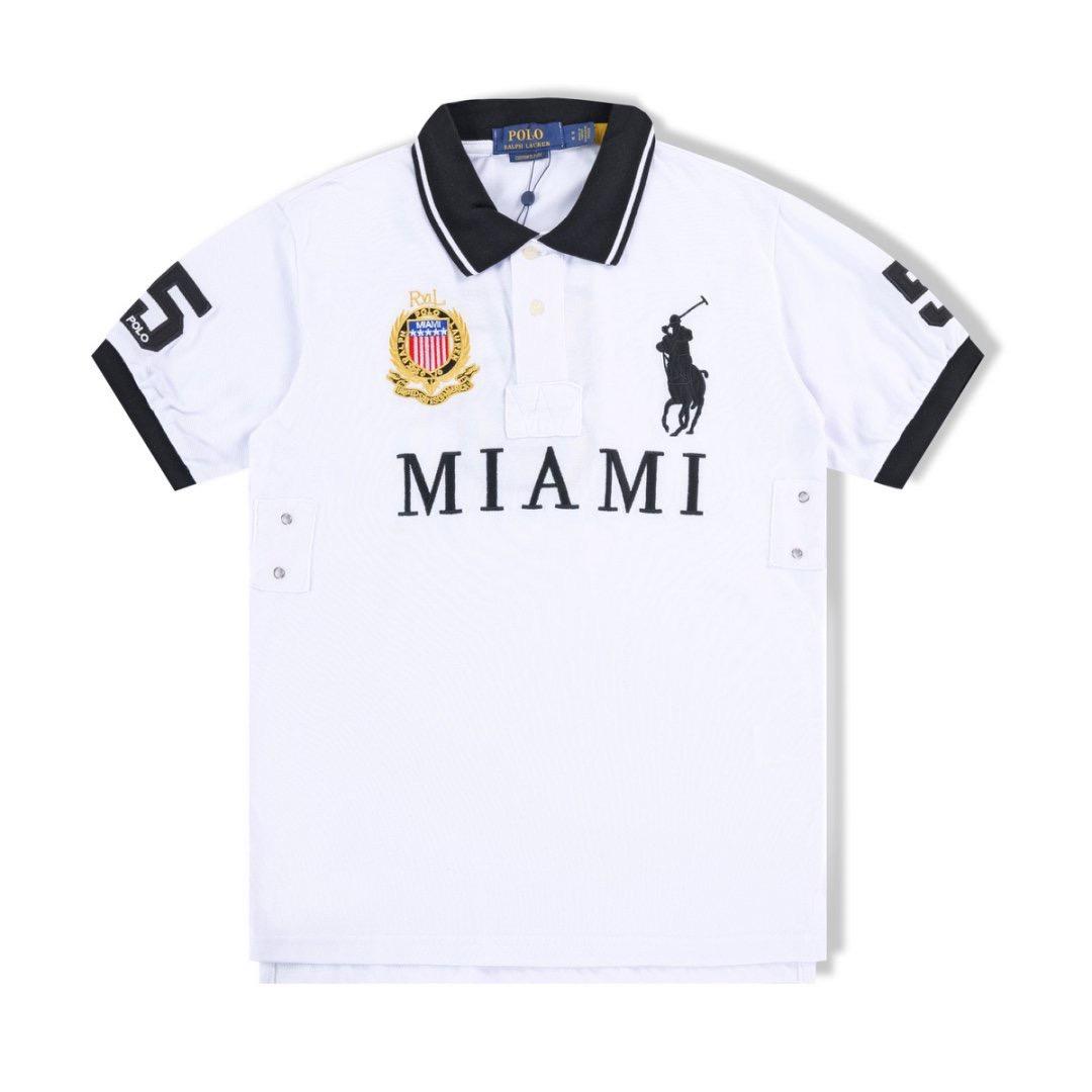 VibeStreet Heren Katoenmix Poloshirt Geometrisch Letterpatroon, Ademend, Klassieke Stijl, Casual, Korte Mouw Mode T-shirt M