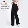 Camel Women's High-Waist Loose Straight-Leg Pants