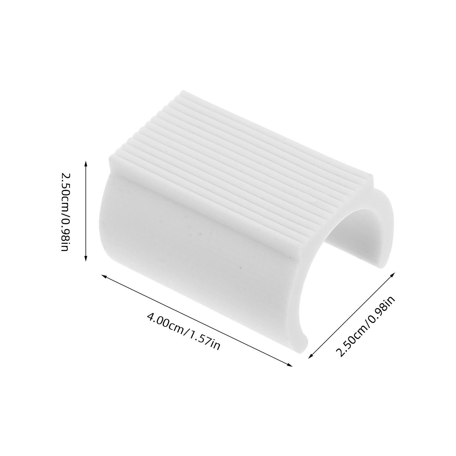 

8pcs U Shaped Floor Glides 25Mm Inner Diameter Plastic Chair Foot Covers Anti Slip Furniture Leg Protectors For Hardwood Floors білий